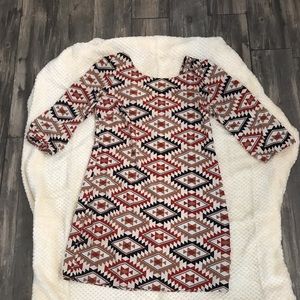 Southwestern design dress/tunic. L